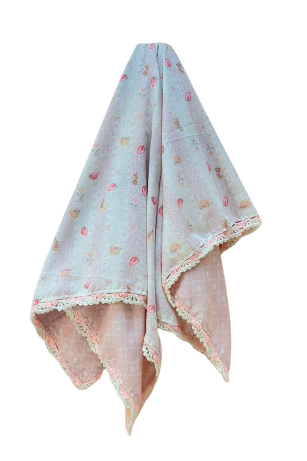 BUNNY PICNIC LACE MUSLIN BLANKET