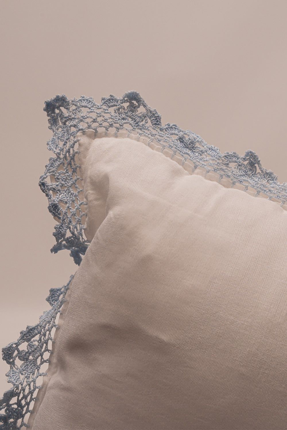 Mini Blue Lace Pillow