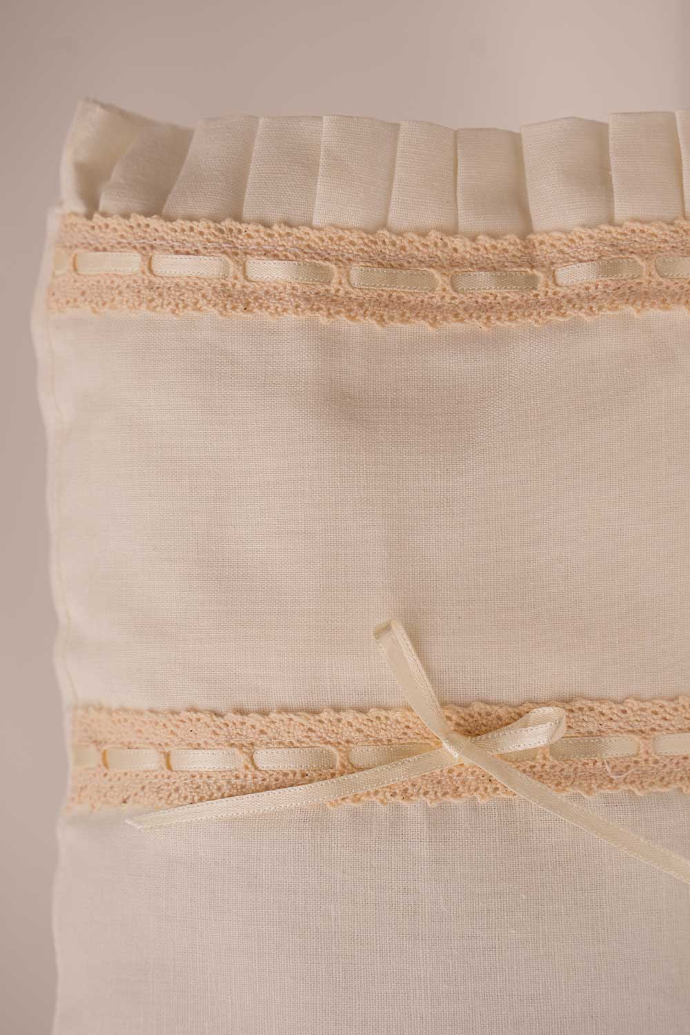 Cris Cross Lace Small Pillow