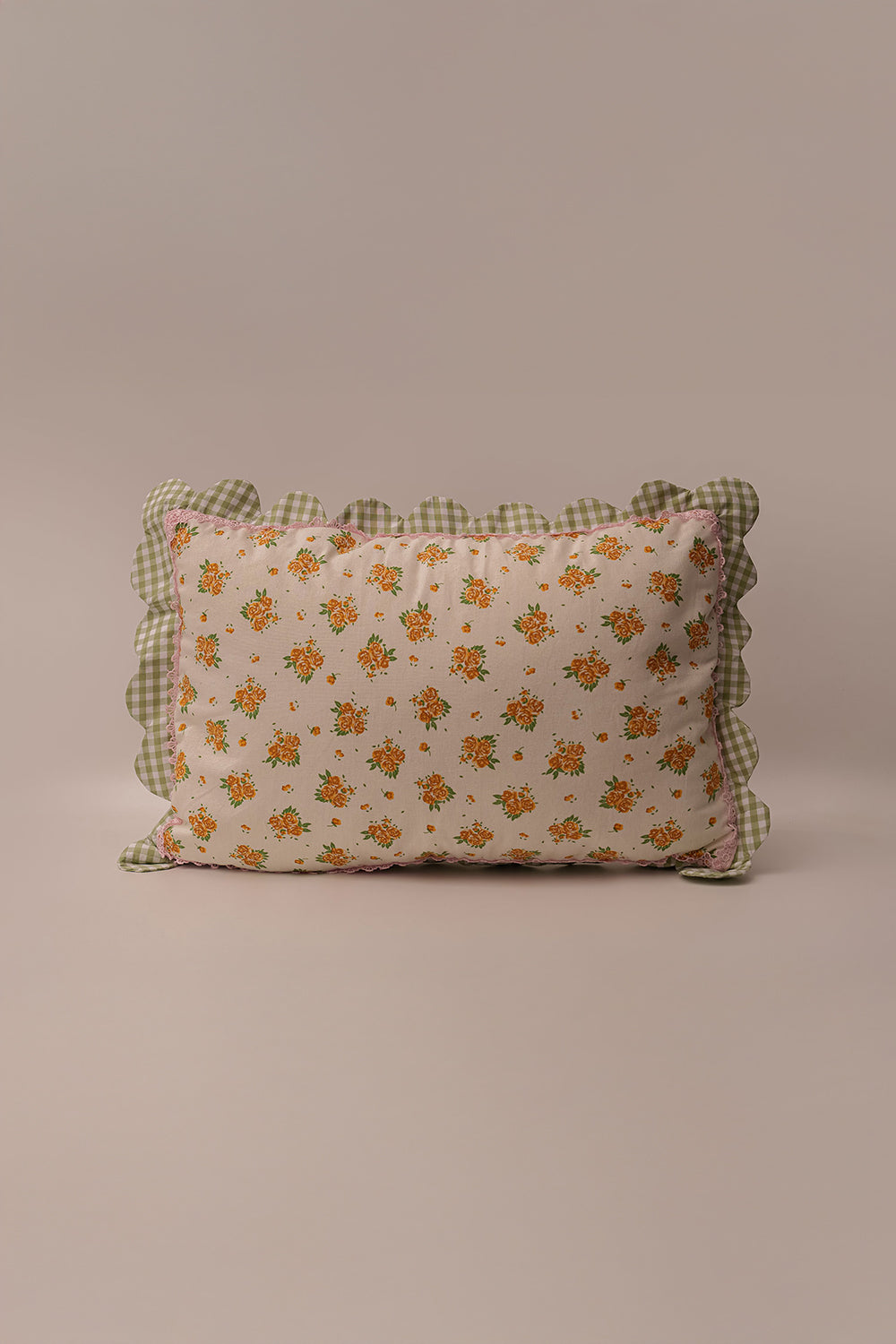Floral Oasis Big Pillow-Yellow