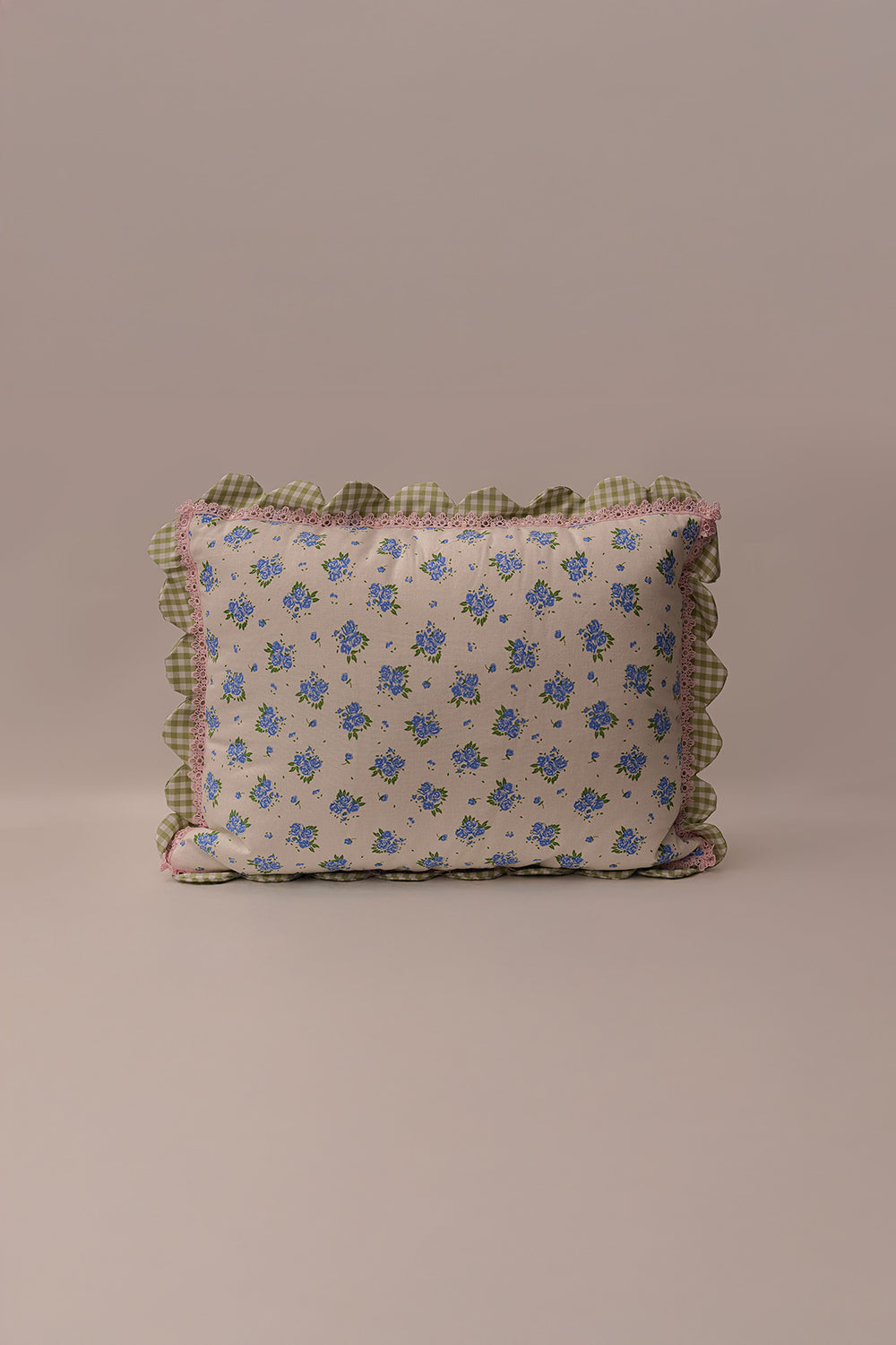 Floral Oasis Big Pillow-Blue
