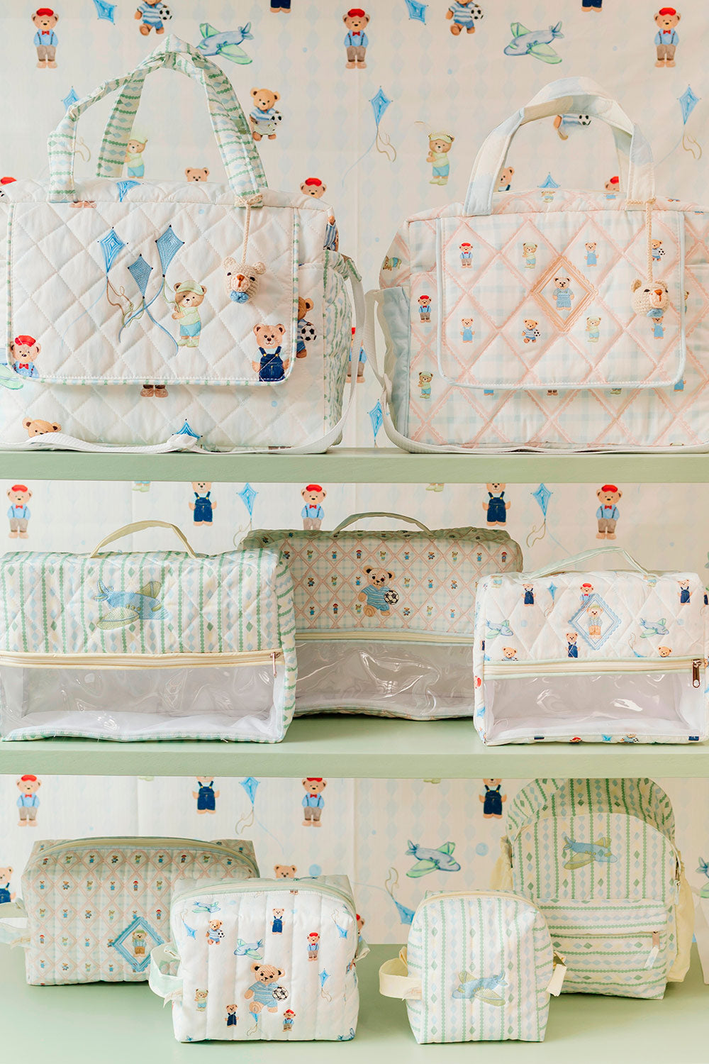 LITTLE BEAR GHINGAM BIG POUCH