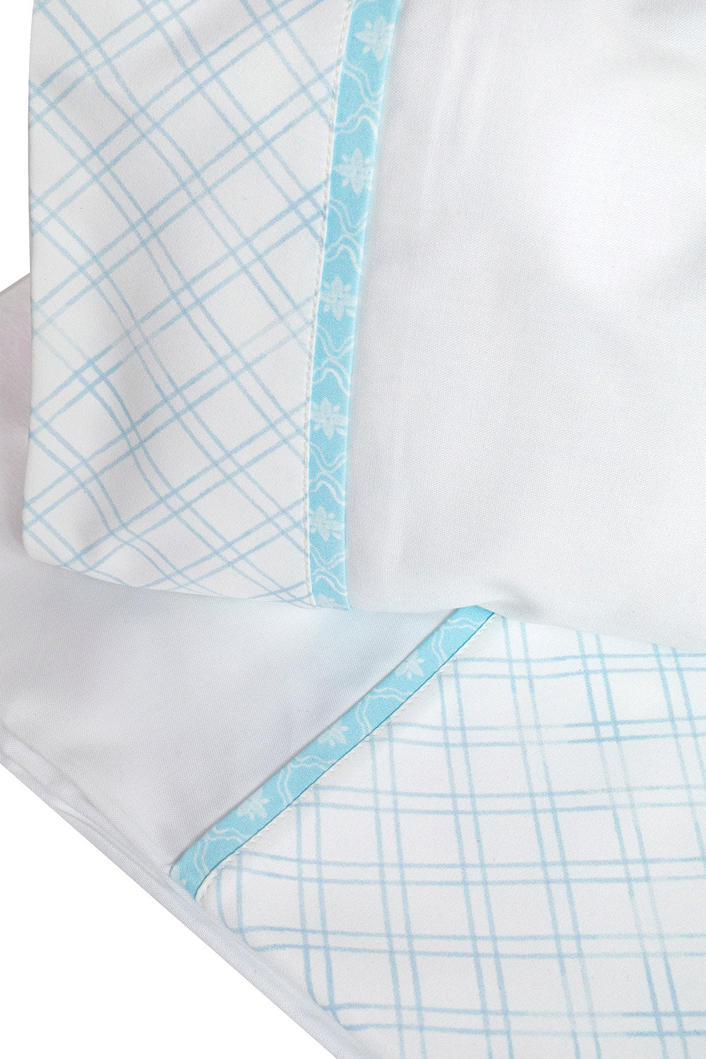 Sheet and Pillow Set-Peintures Baby Blue