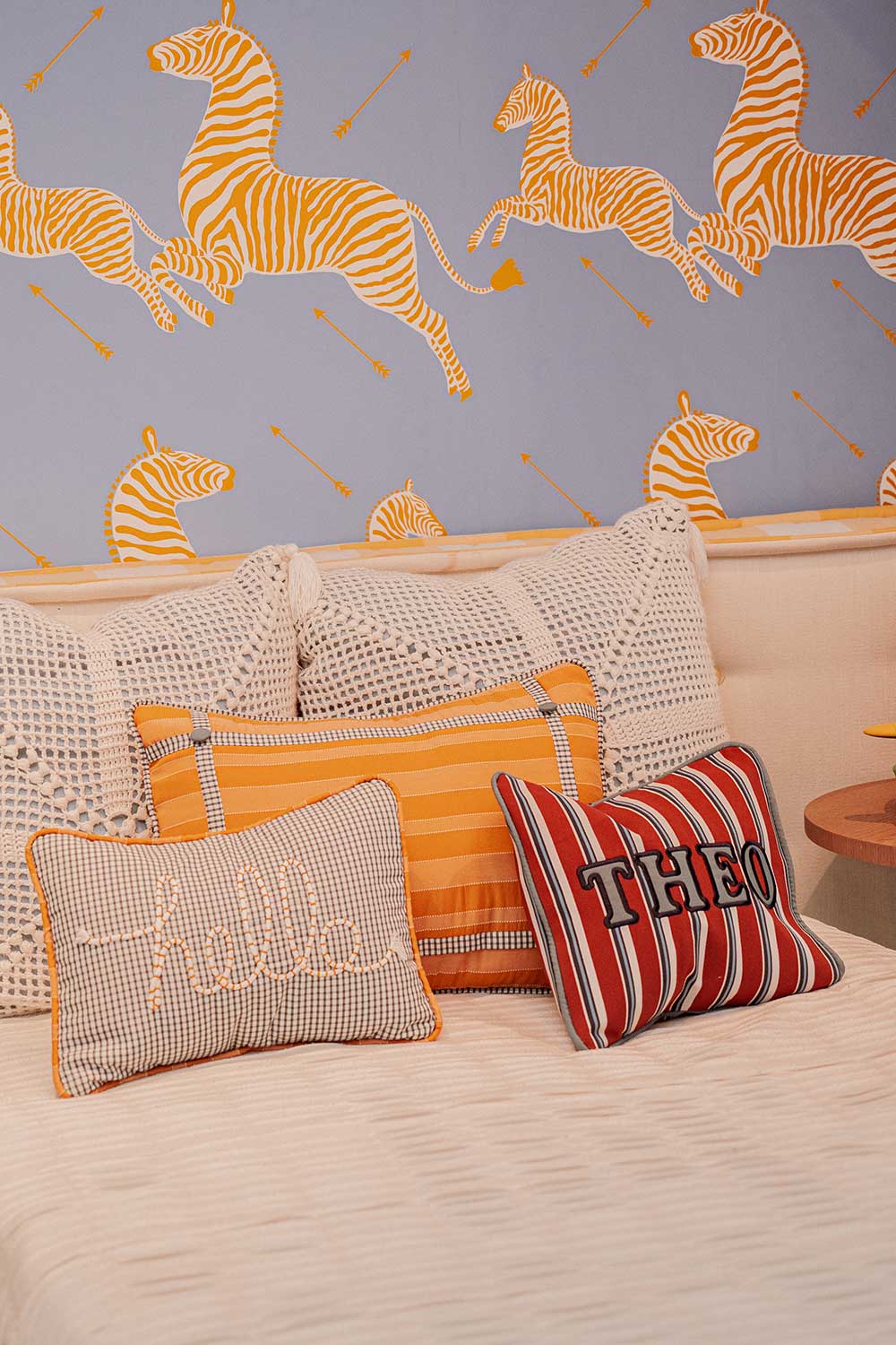 Terracota Stripe Small Pillow