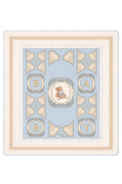 BABY ROYALE BLUE HEIRLOOM BIB SET