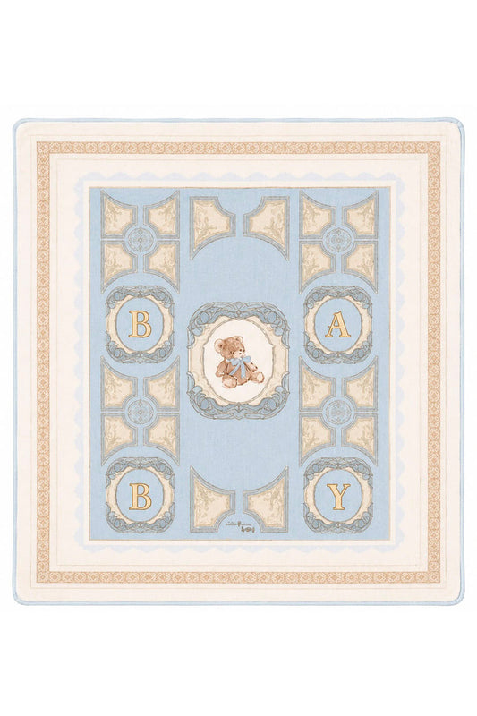 BABY ROYALE BLUE HEIRLOOM SWADDLE