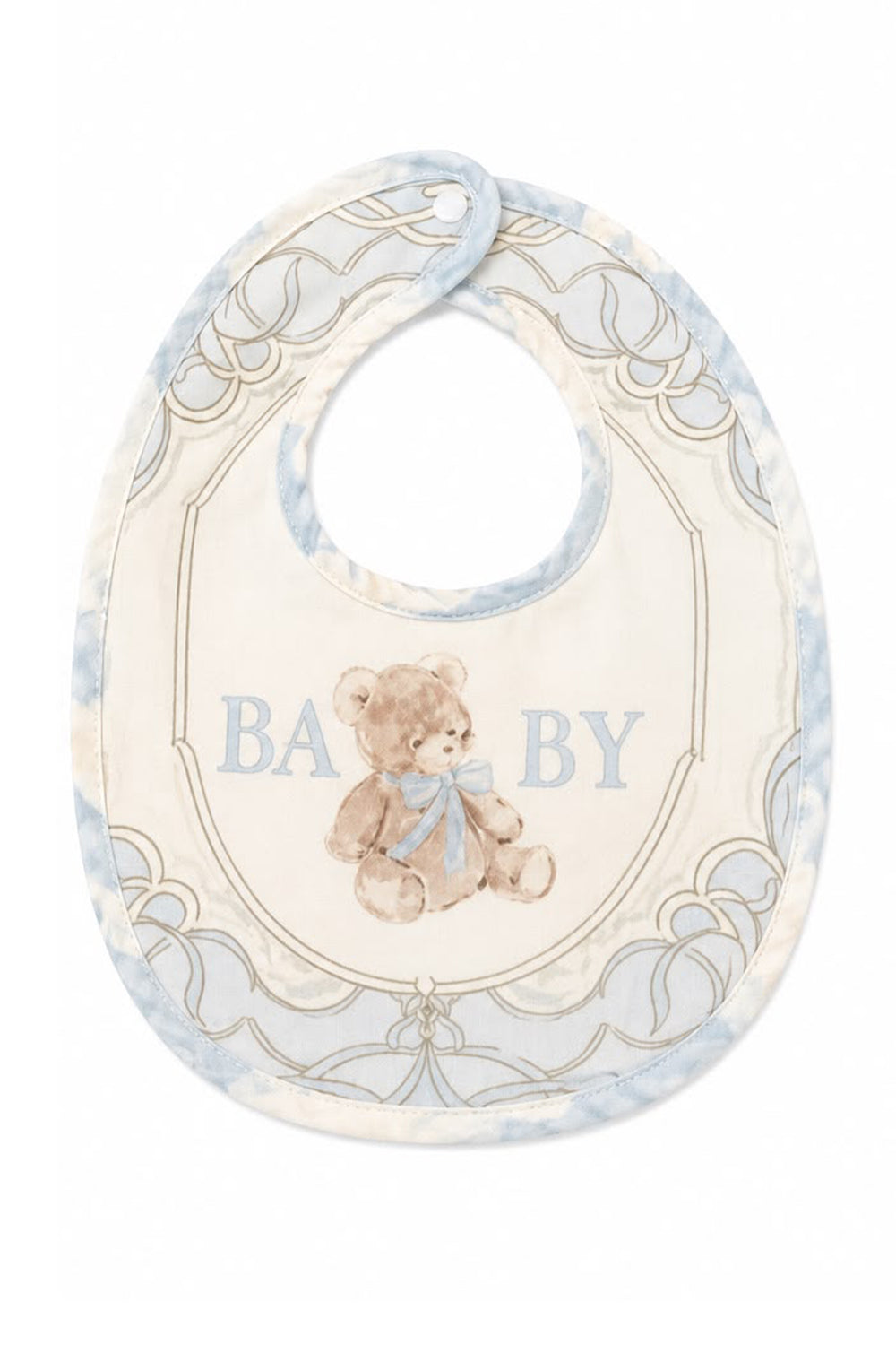BABY ROYALE BLUE HEIRLOOM BIB SET