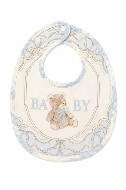 BABY ROYALE BLUE HEIRLOOM BIB SET