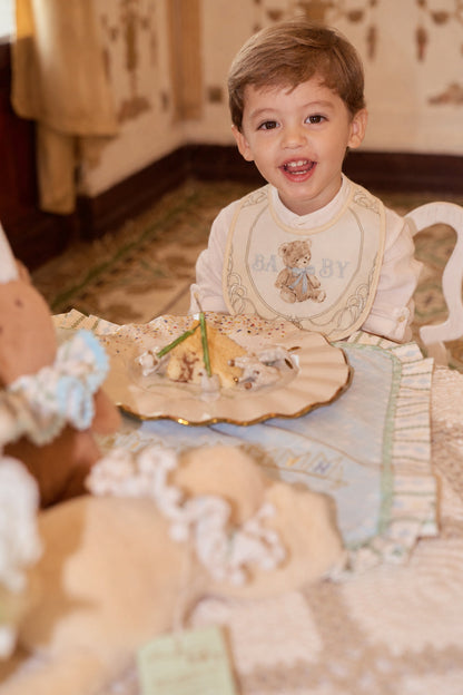 BABY ROYALE YELLOW HEIRLOOM BIB SET