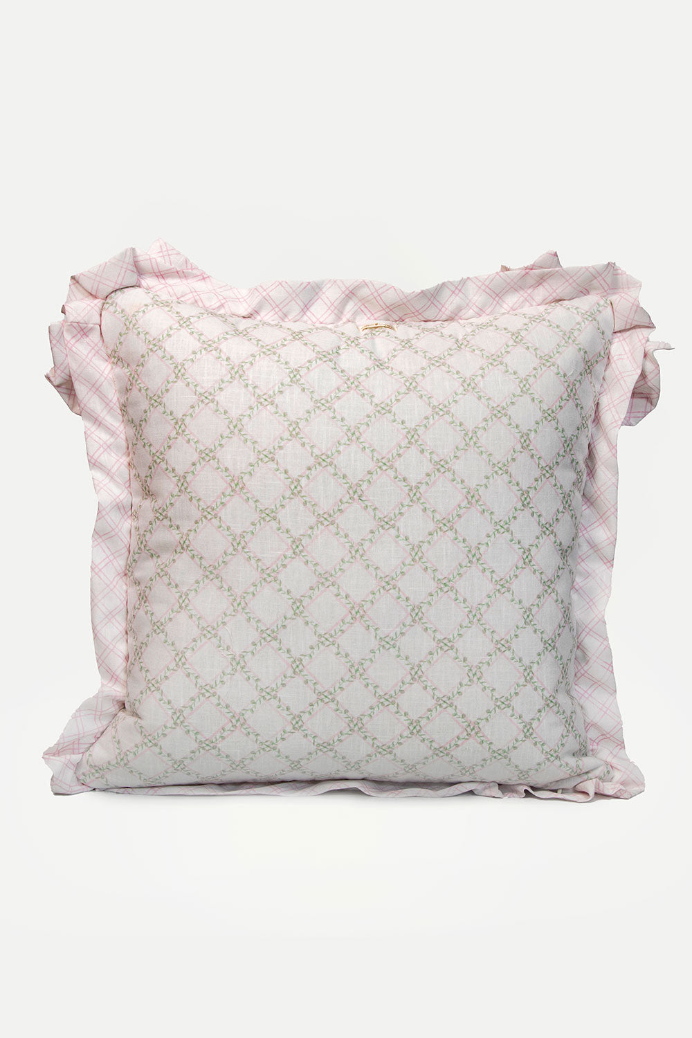 BIG  PILLOW TREILLAGE BABY ROSE