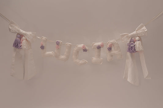 Banderines Personalizado Crochet Girl