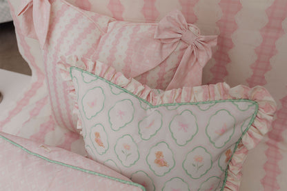 BOW GARDEN LACE BIG PILLOW