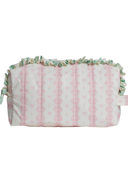 BOW GARDEN LACE BIG POUCH