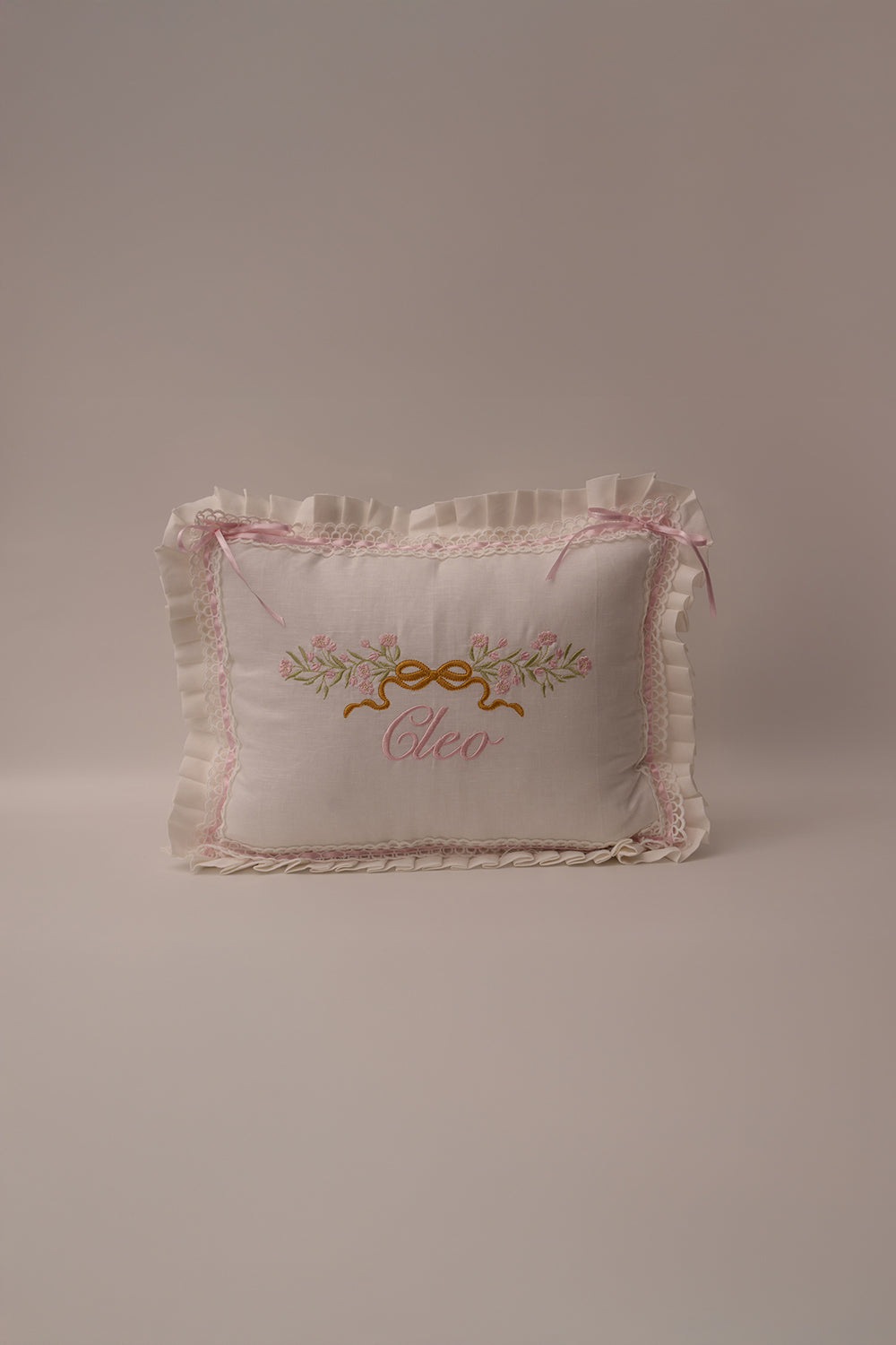 Bow Linen Baby Medium Pillow