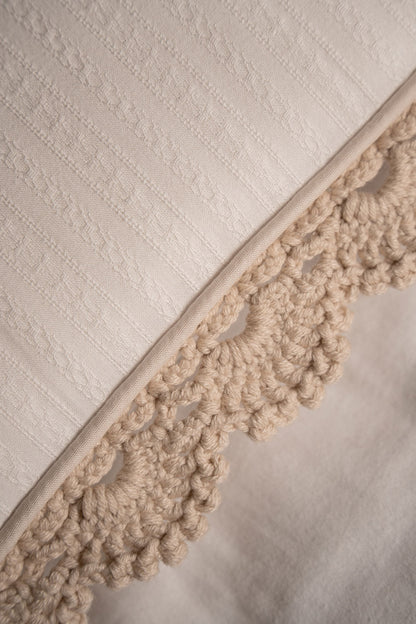 Beige Handmade Crochet Bumper