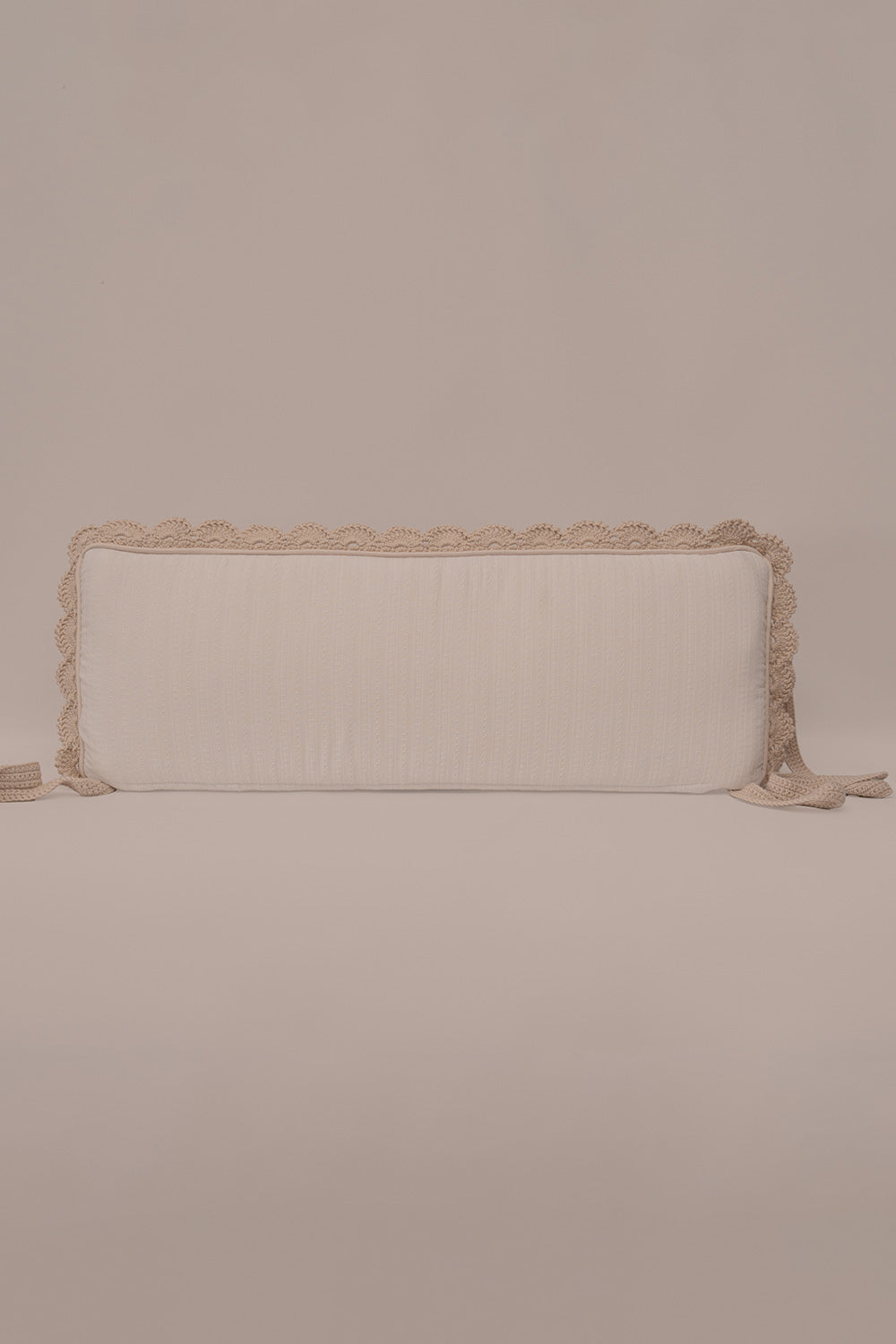 Beige Handmade Crochet Bumper