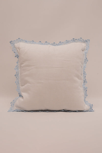 Mini Blue Lace Pillow