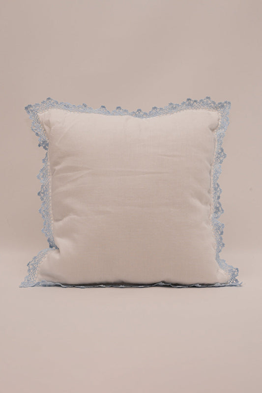 Mini Blue Lace Pillow