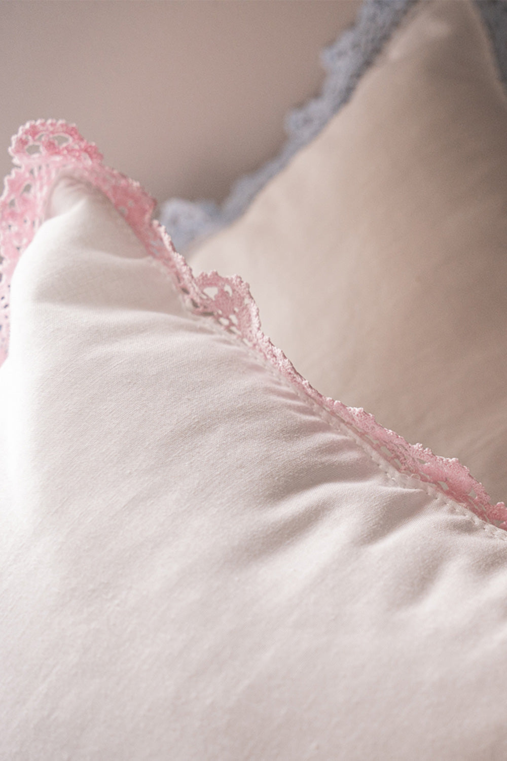 Mini Pink Lace Pillow