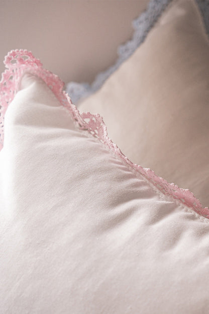 Mini Pink Lace Pillow