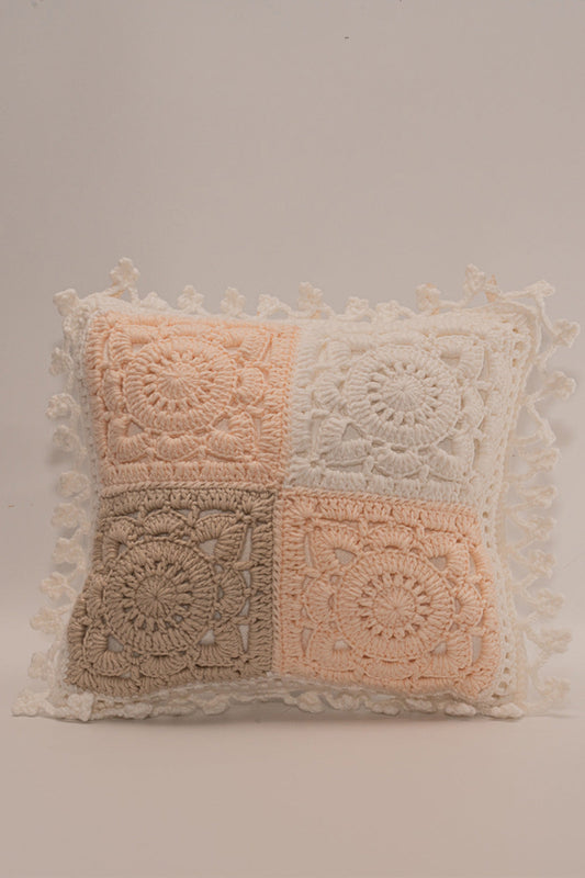 Crochet Patch Mini Pillow