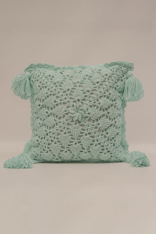 Crochet Mint Mini Pillow