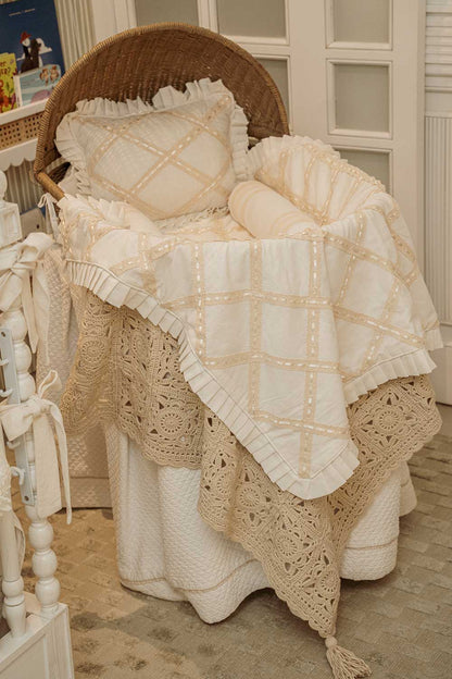 Cris Cross Lace Throw