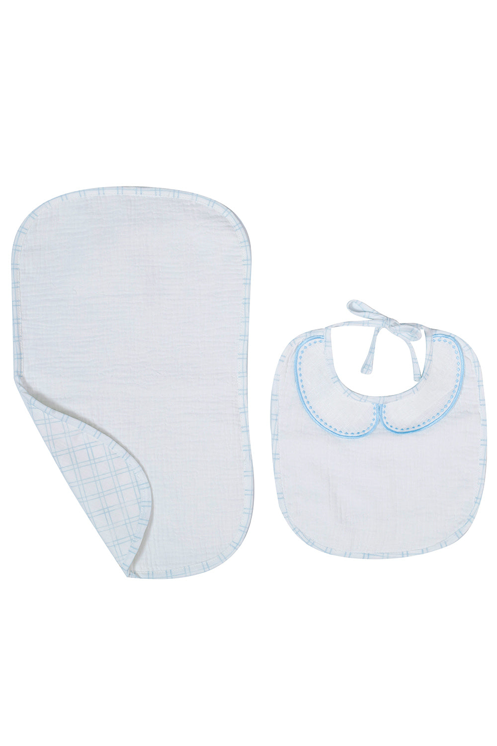 Dreamy Bib Set-Peintures baby blue