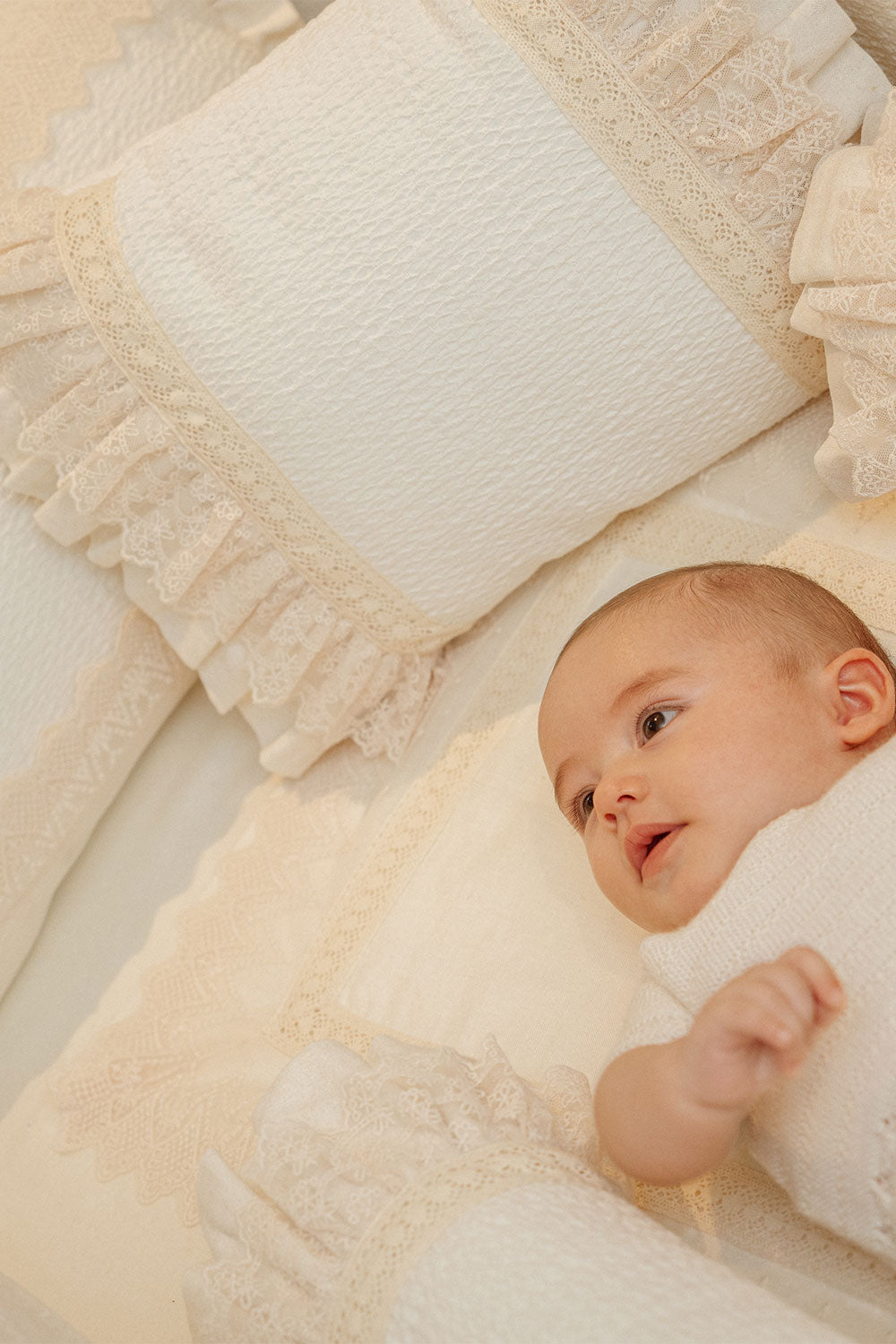 Elegant Off-White Baby Medium Pillow