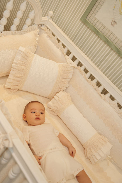 Elegant Off-White Baby Set Bolster