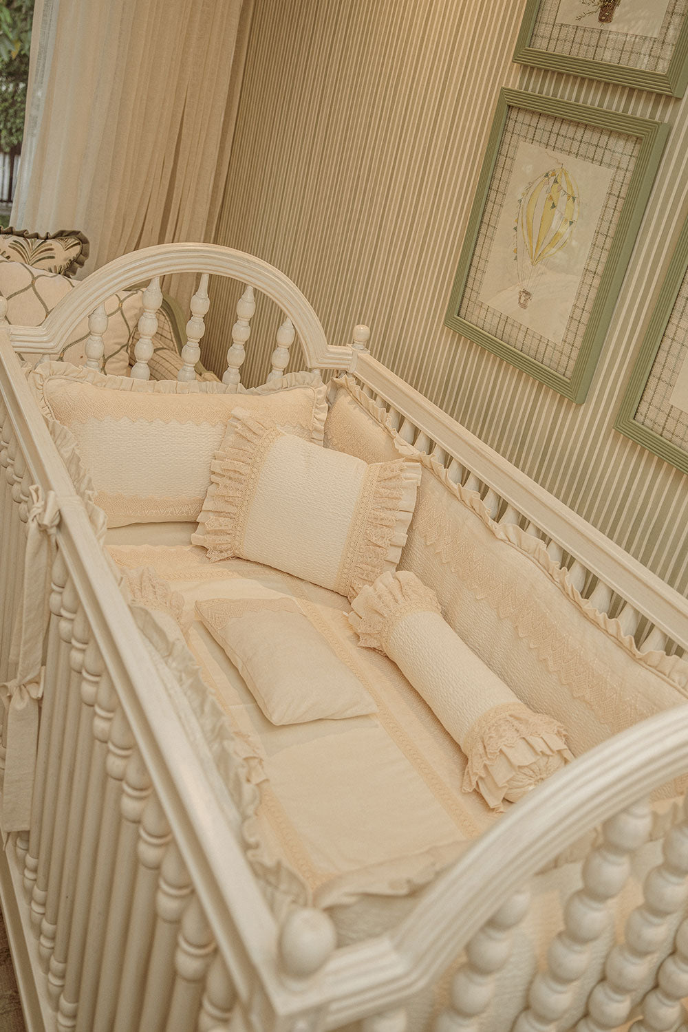 Elegant Off-White Baby Set Bolster