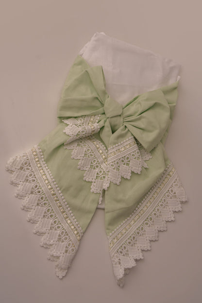 Enchanting Lace Swaddle - Green