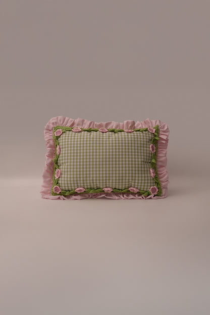 Floral Crochet Medium Pillow