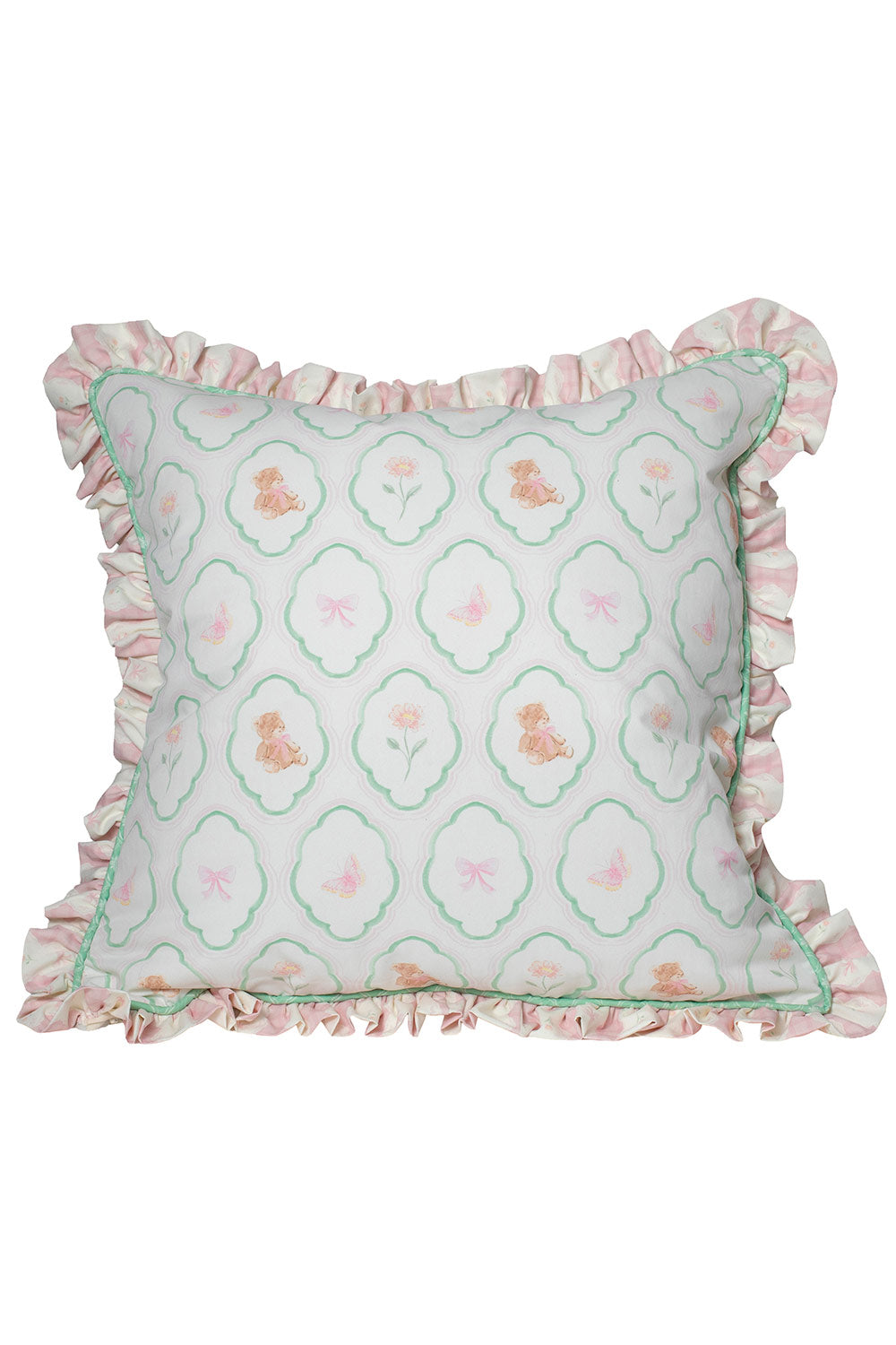 FLORAL TEDDY DREAM MEDIUM PILLOW