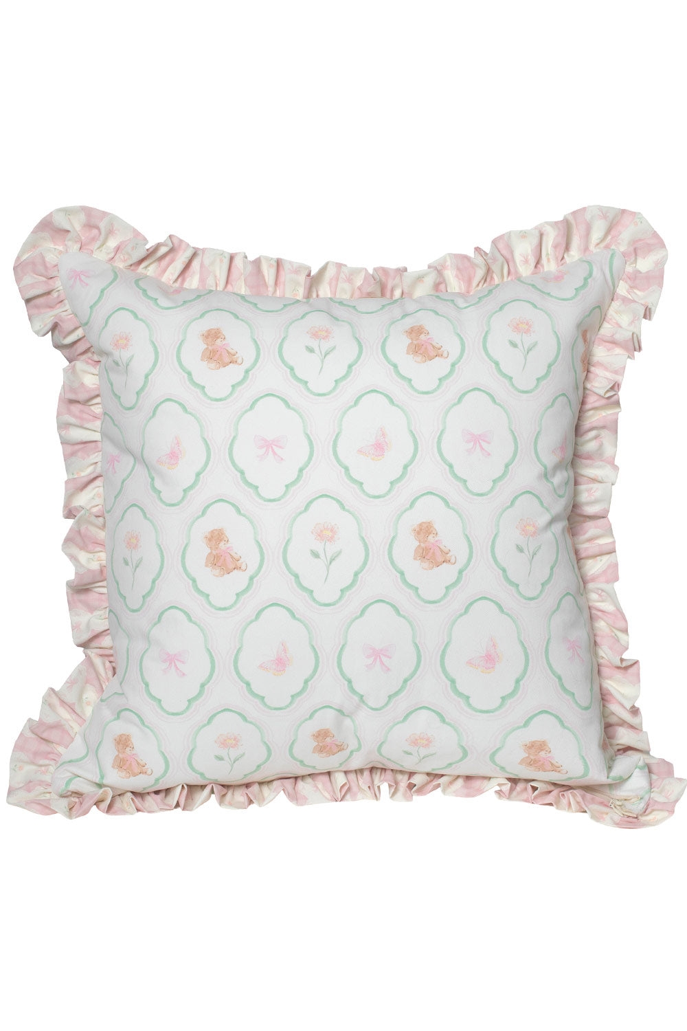 FLORAL TEDDY DREAM MEDIUM PILLOW