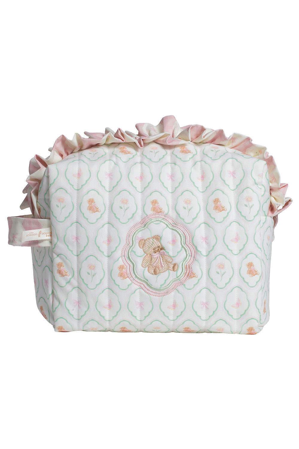 FLORAL TEDDY MEDIUM POUCH