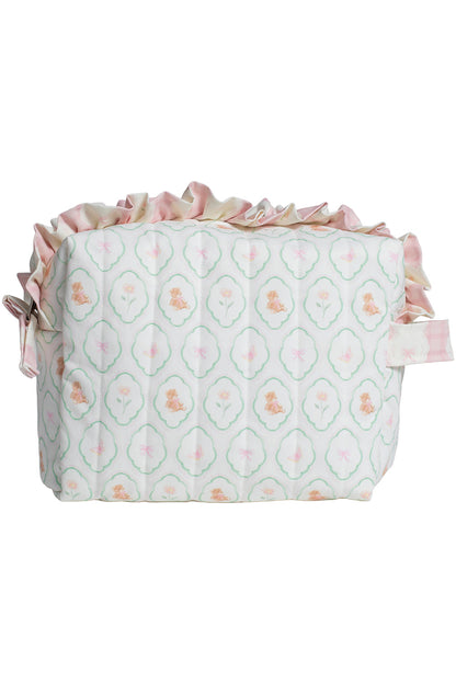 FLORAL TEDDY MEDIUM POUCH