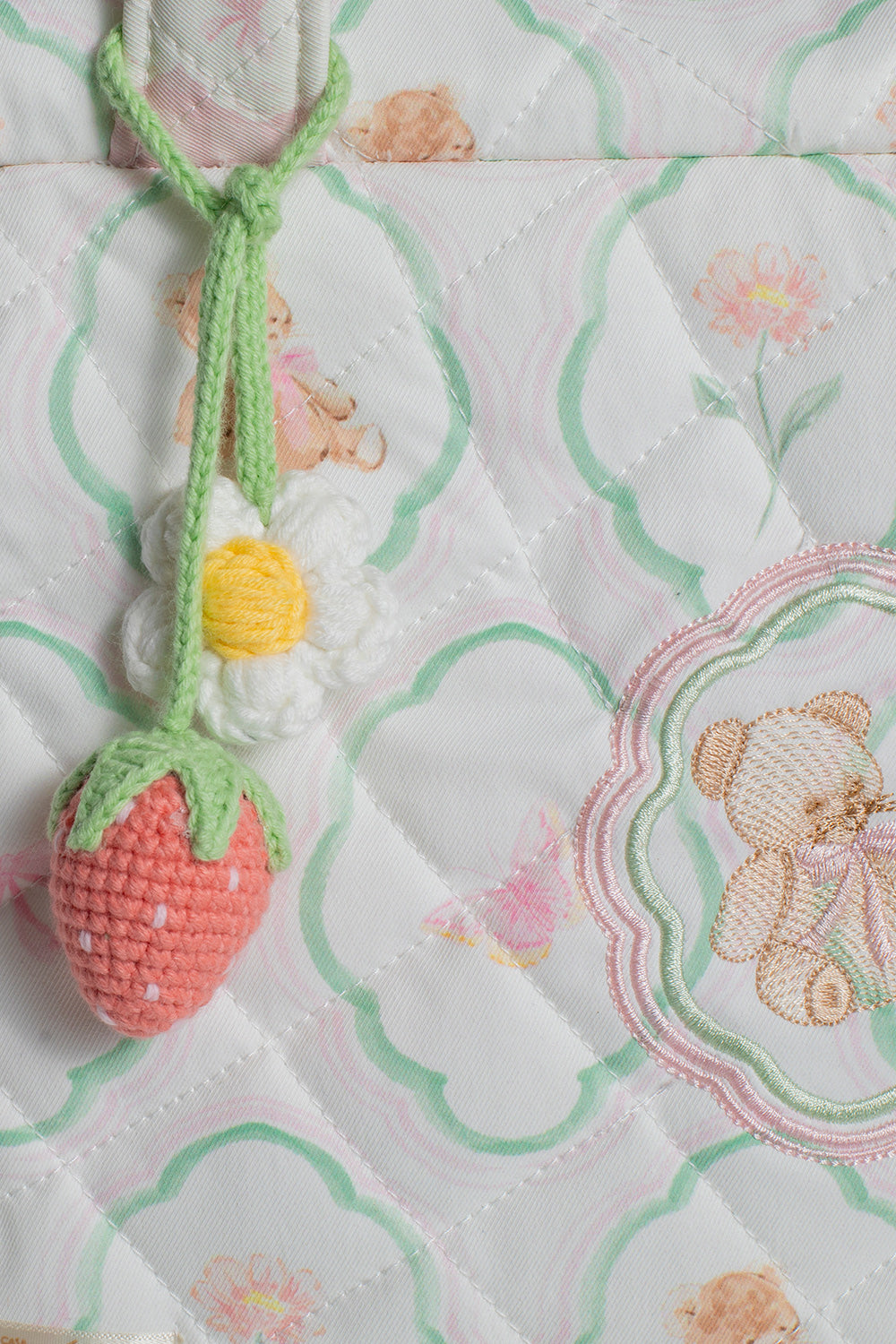 FLORAL TEDDY PICNIC BAG