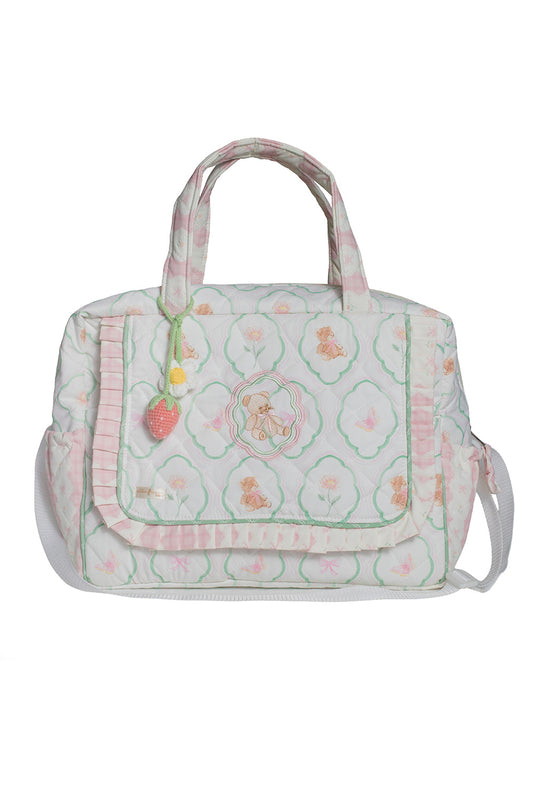 FLORAL TEDDY PICNIC BAG