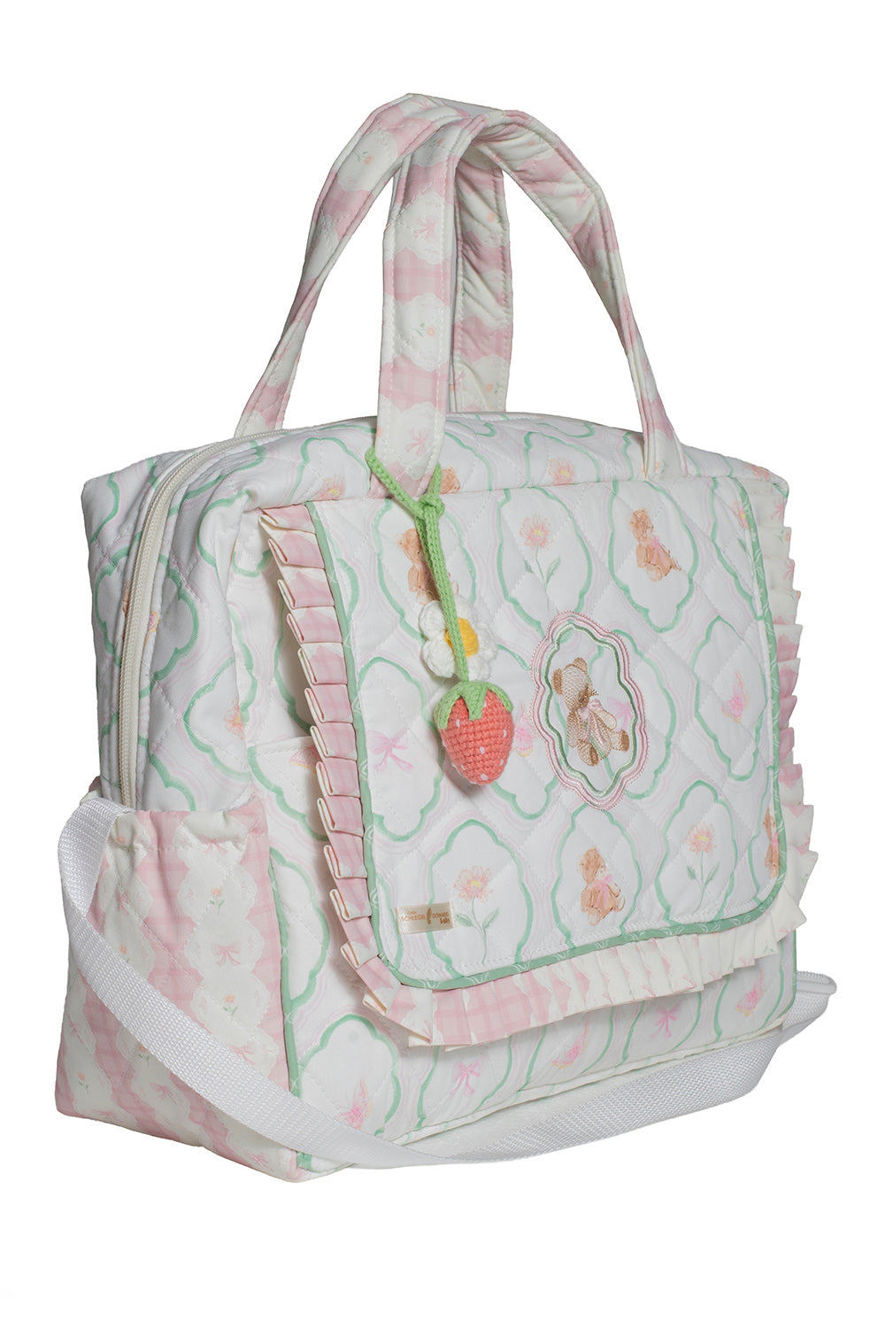 FLORAL TEDDY PICNIC BAG