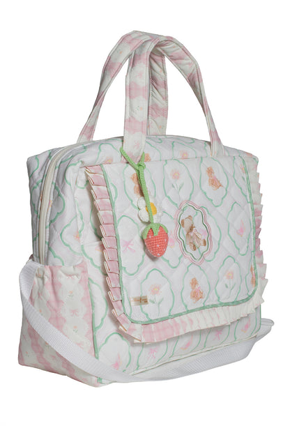 FLORAL TEDDY PICNIC BAG