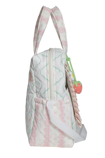 FLORAL TEDDY PICNIC BAG