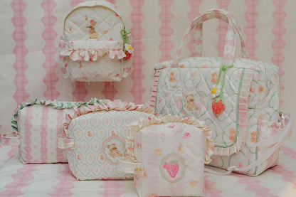 FLORAL TEDDY PICNIC BAG