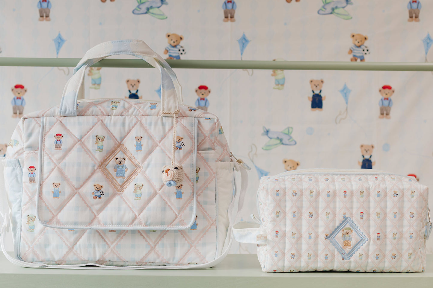 LITTLE BEAR GHINGAM BIG POUCH