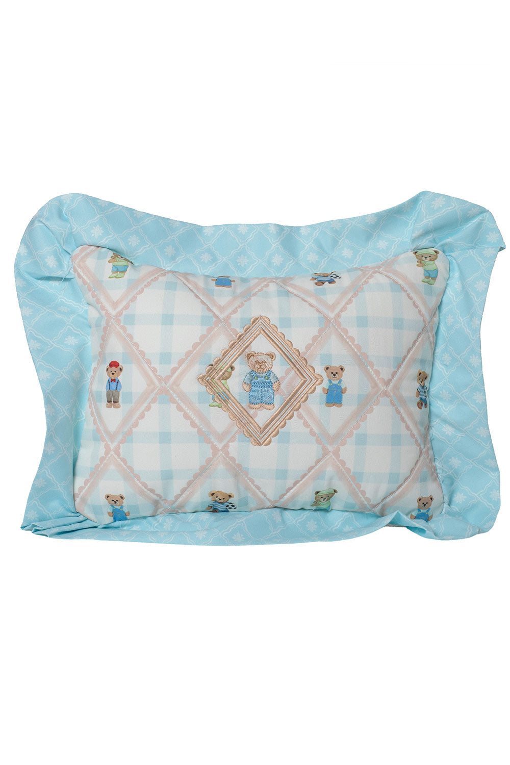 LITTLE BEAR GINGHAM SMALLPILLOW