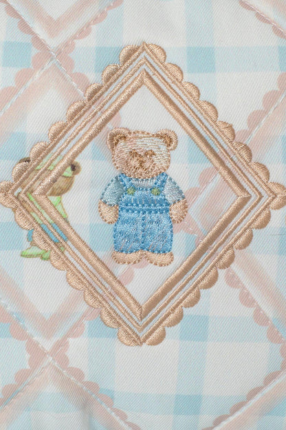 LITTLE BEAR GINGHAM SMALLPILLOW
