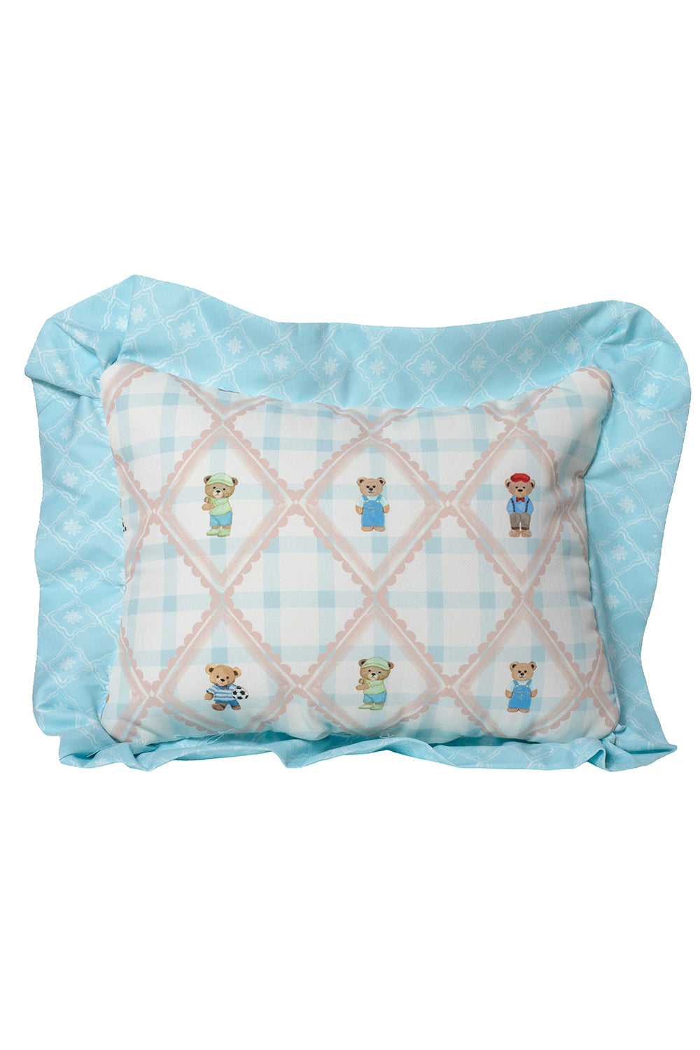 LITTLE BEAR GINGHAM SMALLPILLOW