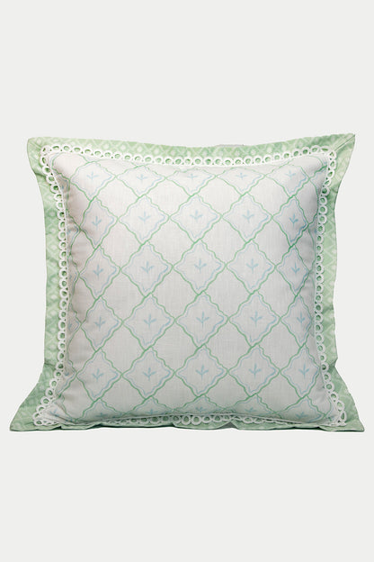 MEDIUM  PILLOW FEUILLE BLUE