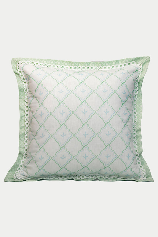 MEDIUM  PILLOW FEUILLE BLUE