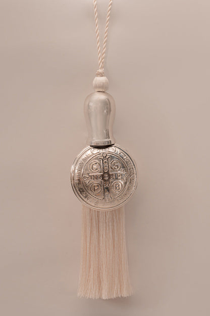 Baby Amen PomPom Saint Benedict Silver